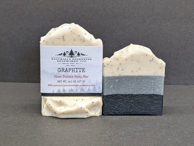 Men's Graphite scented soap bar Artisan Handmade Natural Soap