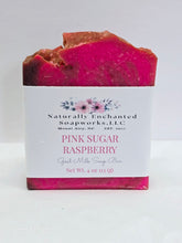 Pink Sugar Raspberry Scented Goat Milk Soap Bar Natural Artisan Soap Bar