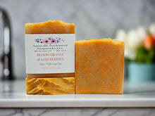 Blood Orange Goji Goat Milk Soap Bar Natural Artisan Soap Bar