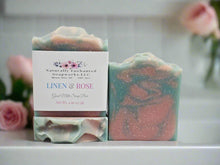 Linen & Rose Scented Goat Milk Soap Bar Natural Artisan Soap Bar