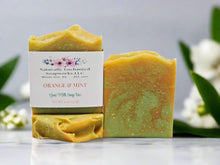 Orange Mint Goat Milk Soap Bar Natural Artisan Soap Bar