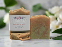 Orange Mint Goat Milk Soap Bar Natural Artisan Soap Bar