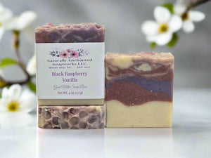 Black Raspberry Vanilla Goat Milk Soap Bar Natural Artisan Soap Bar