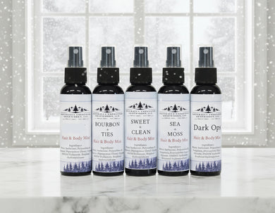 Body Spray, Masculine scented Fragranced Spray for Body & Hair