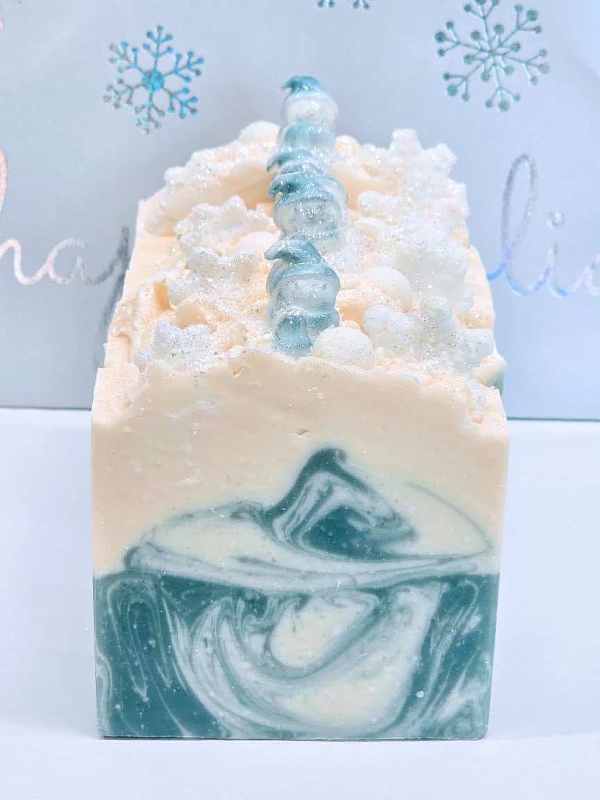 Snowman Soap Bar, Christmas theme Decorative Holiday Soap for gift giving, Stocking stuffer