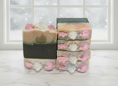 Holiday Scented Soap Bar, Decorative Soap for gift giving, Stocking stuffer