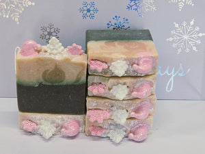 Holiday Scented Soap Bar, Decorative Soap for gift giving, Stocking stuffer