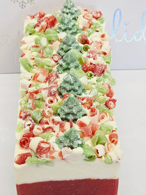Christmas Scented Soap Bar, Christmas Morning Decorative Holiday Soap for gift giving, Stocking stuffer
