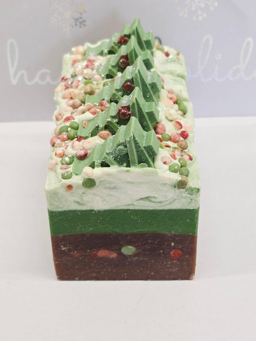 Christmas! Humbug! Scented Soap Bar, Decorative Holiday Soap for gift giving, Stocking stuffer