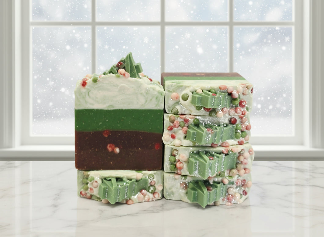 Christmas! Humbug! Scented Soap Bar, Decorative Holiday Soap for gift giving, Stocking stuffer