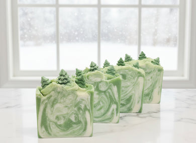 Christmas Scented Soap Bar, Christmas Tree Decorative Holiday Soap for gift giving, Stocking stuffer