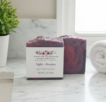 Night Peonies Goat milk Soap Bar