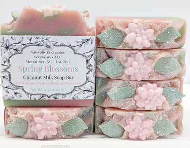 Spring Blossoms Floral Scented soap bar