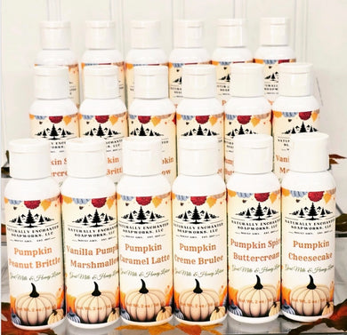 Pumpkin Scented Body Lotion: Fall Goat milk & honey lotion You pick scent