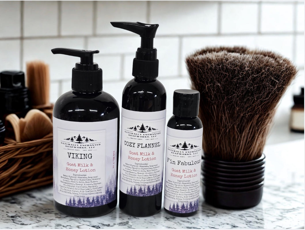 body lotion, Masculine Scented Lotion with Goat Milk & Honey