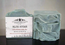 Masculine scented Blue Sugar Soap Bar