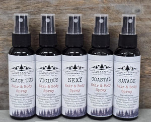 Body Spray, Masculine scented Fragranced Spray for Body & Hair