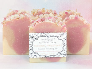 Champagne Honey & Apples Decorative Shimmer Soap Bar