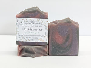 Midnight peonies Goat milk Soap Bar