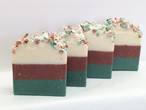 Christmas Scented Soap Bar, Christmas Morning Decorative Holiday Soap for gift giving, Stocking stuffer