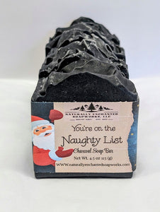 Christmas Soap Bar, You're on the Naughty List Fun Soap Gift, Stocking Stuffer