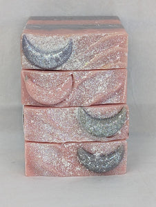 Decorative soap bars made with shimmering glitter tops Beautiful Handcrafted Artisan Soaps