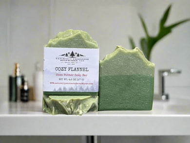 Cozy Flannel type Natural Handmade soap bar