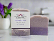 Goat Milk Blackberry Sage Scented Soap Bar Natural Artisan Soap Bar