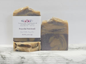 Peaceful Patchouli Goat Milk Soap Bar Natural Artisan Soap Bar