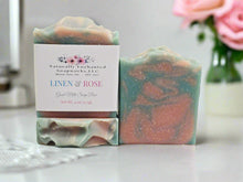 Linen & Rose Scented Goat Milk Soap Bar Natural Artisan Soap Bar