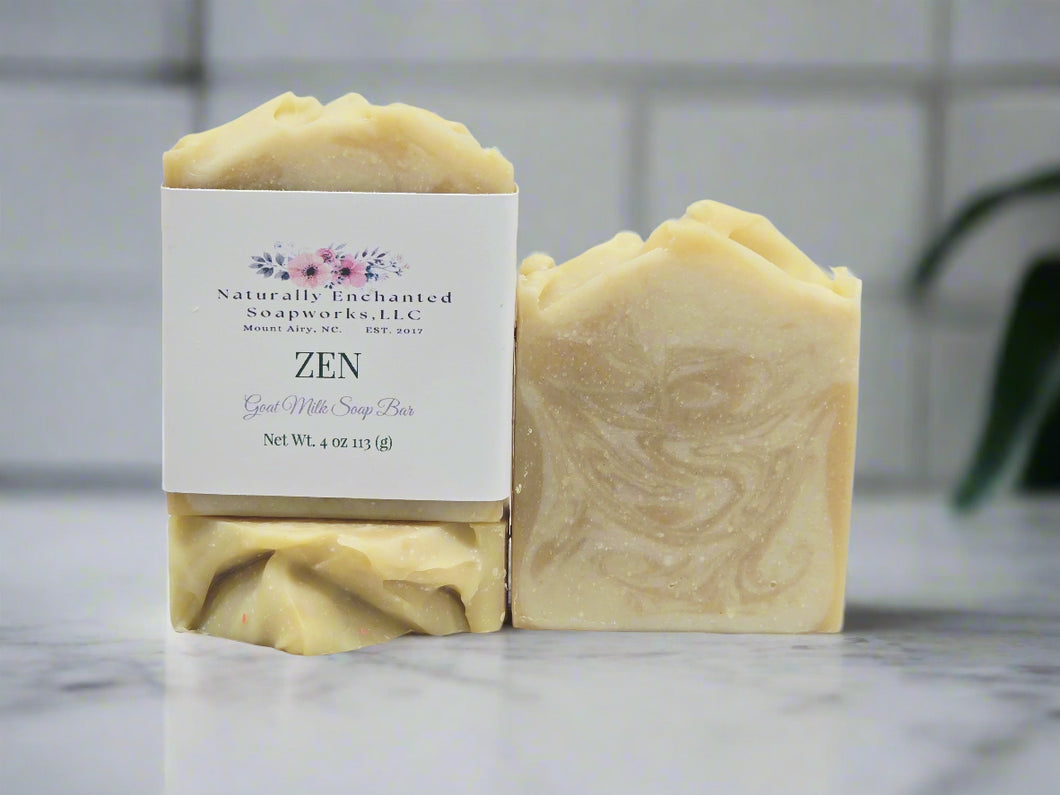 ZEN Goat Milk Soap Bar Natural Artisan Soap Bar