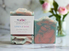 Linen & Rose Scented Goat Milk Soap Bar Natural Artisan Soap Bar