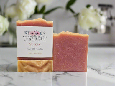 Yu-Zen Scented Goat Milk Soap Bar Natural Artisan Soap Bar